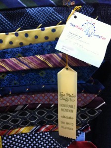 Necktie Quilt earned Honorable Mention at the San Mateo County Fair 2012